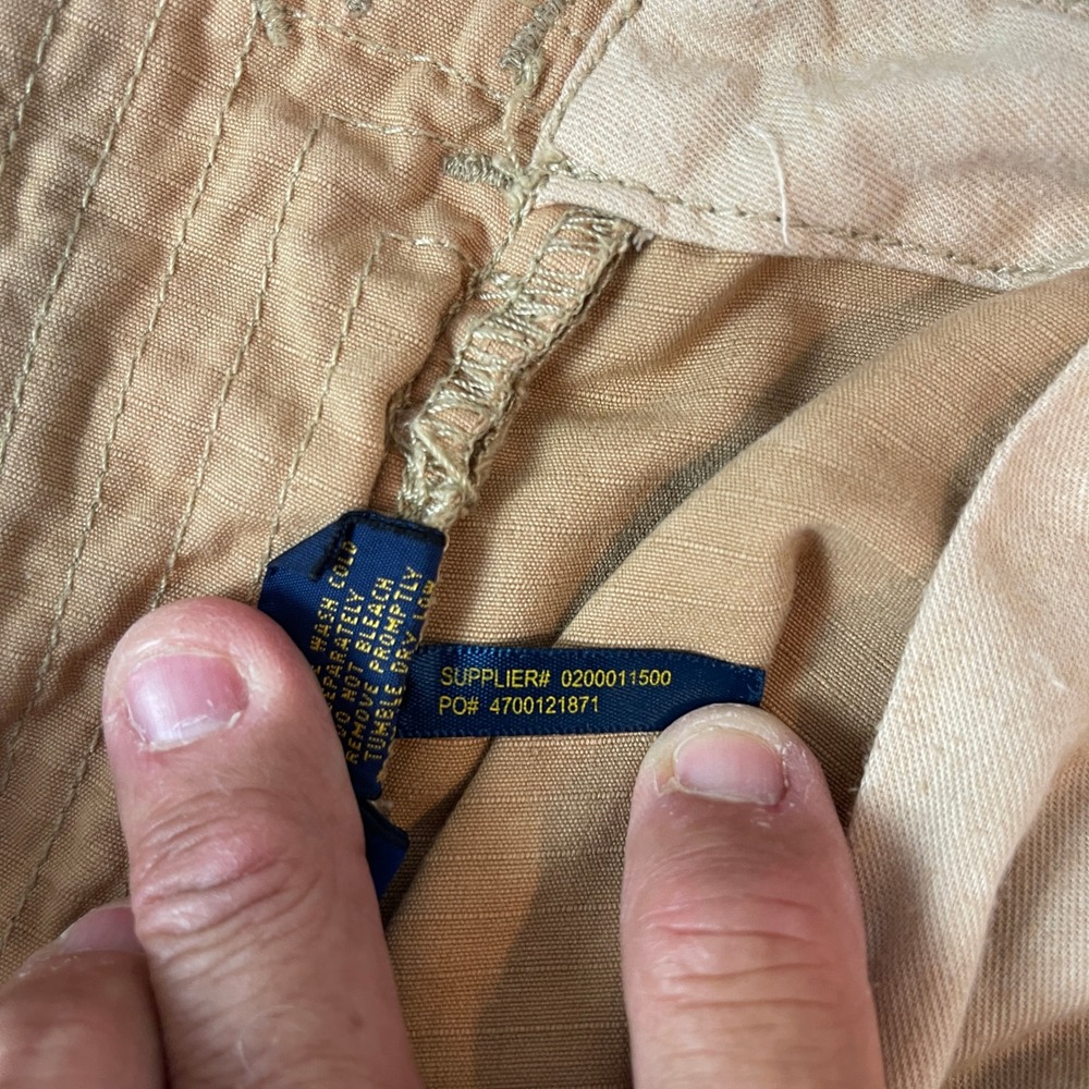Polo Ralph Lauren Pants Mens 33x32 Straight Cargo Military Utility Paratrooper - Picture 6 of 13